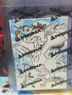 Pokemon Card Holo glow in the dark reshiram - Image 1