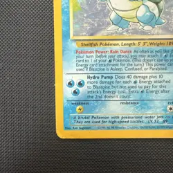 Pokemon TCG Blastoise Holo Rare Card Base Set 2/102 - Image 4