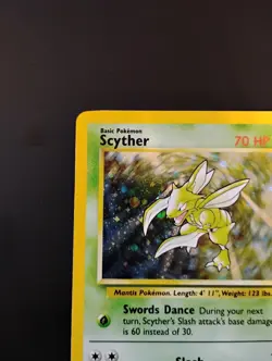 Scyther 2000 Pokemon Base Set 2 Unlimited Card Rare Holo 17/130 - LP - Image 4