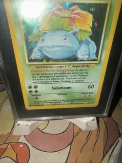 1996 Pokemon Venusaur Base Set No.003 Unlimited Card SGC 7 NM - Image 3