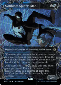 MTG Symbiote Spider-Man (Borderless) (217) | NM Foil | Spider-Man {SPM} - Image 2