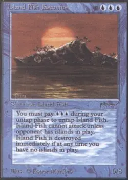 1x Island Fish Jasconius Moderate Play MTG Magic - Kid Icarus - - Image 1