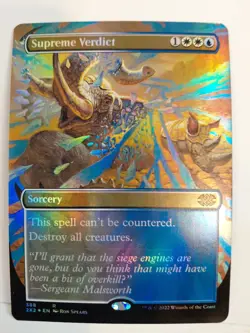 Supreme Verdict (Borderless) Double Masters 2022 Foil - Image 1