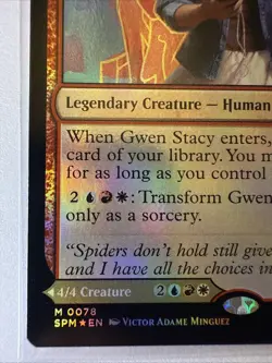 Gwen Stacy (FOIL) M Marvel's Spider-Man M0078 MTG SPM Magic TCG MYTHIC - Image 2
