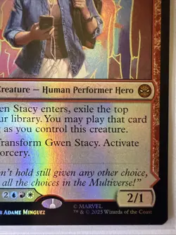 Gwen Stacy (FOIL) M Marvel's Spider-Man M0078 MTG SPM Magic TCG MYTHIC - Image 3