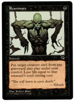 Reanimate -- MTG (SP+ Quality) - English Tempest - See pics!! - Image 1