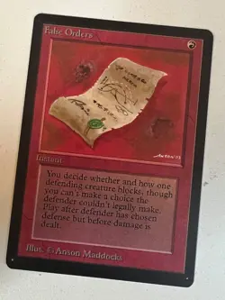 Magic the Gathering MTG False Orders Beta NM Playset (4) (Beta Bob) - Image 2