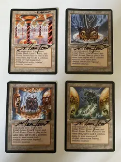 mtg antiquities altered signed urza’s tower urza’s mine urza’s power plant tron - Image 2