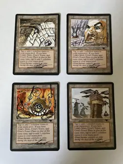 mtg antiquities altered signed urza’s tower urza’s mine urza’s power plant tron - Image 4
