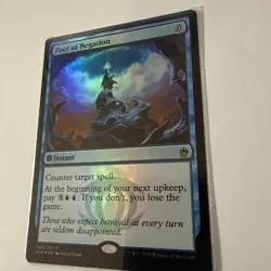 WOTC MTG Masters 25 Pact of Negation (R) (Foil) NM - CEDH Staple - Free Counter - Image 2