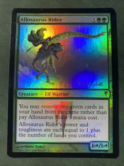 MTG Allosaurus Rider (Prerelease Foil) | Coldsnap Promo NM/Nearmint 101 - Image 1