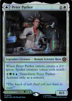 MTG Peter Parker (10) | NM Foil | Spider-Man {SPM} - Image 2