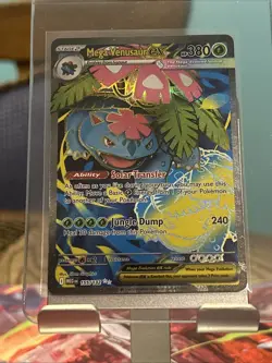 Pokemon TCG Mega Venusaur ex 155/132 ME01: Mega Evolution Ultra Rare NM/M - Image 1