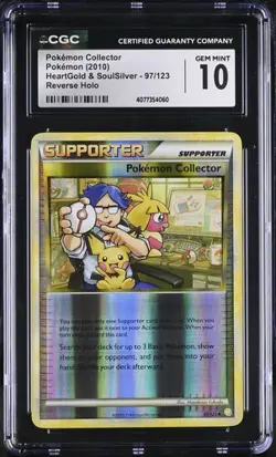 Pokemon Collector 97/123 HeartGold & SoulSilver Reverse Holo CGC 10 * POP 2! * - Image 1