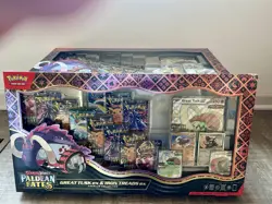 Pokemon TCG Paldean Fates Great Tusk Iron Treads Ex Premium Collection Case of 6 - Image 1