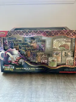 Pokemon TCG Paldean Fates Great Tusk Iron Treads Ex Premium Collection Case of 6 - Image 2