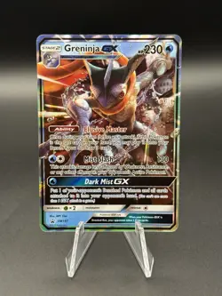 Pokemon TCG Sun & Moon Black Star Promo Greninja GX Full Art Holo SM197 - Image 1