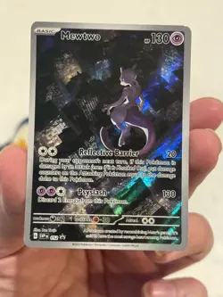 2023 Pokemon Scarlet and Violet Black Star Promos #052 Mewtwo FULL ART (LP) - Image 1