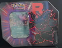 Team Rocket Tin - Team Rocket's Nidoking ex - Factory Sealed - Pokemon TCG - Image 1