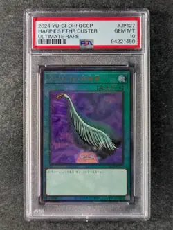 2024 YuGiOh! HARPIE'S FEATHER DUSTER #QCCU-JP127 Ultimate Rare Japanese PSA 10 - Image 1