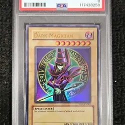 Konami Yu-Gi-Oh! Dark Magician RP01-EN003 Retro Pack Unlimited Ultra Rare PSA 8 - Image 1