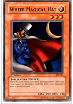 White Magical Hat - SDJ-021 - Common - Unlimited Edition x1 - Heavily Played - Image 1