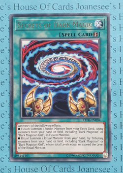 LED6-EN004 Secrets of Dark Magic Rare Yu-Gi-Oh Card (Unl) New - Image 1