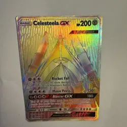 Pokemon Card Celesteela GX SM Ultra Prism 162 Holo Secret Rare Rainbow NM - Image 3
