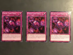 Crush Card Virus (3x) MIL1-EN047 - Common - 1st Edition NM Yugioh - Image 1