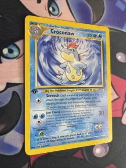 Croconaw 31/111 2000 Neo Genesis Pokemon Card First Edition WOTC Uncommon - LP+ - Image 2