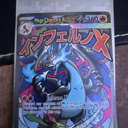 Mega Charizard X ex 023 Pokemon Phantasmal Flames Promo Card Sealed from UPC - Image 3