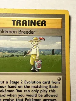 POKEMON TCG Pokemon Breeder 076/102 Base Set Unlimited Vintage Card Rare MP - Image 4