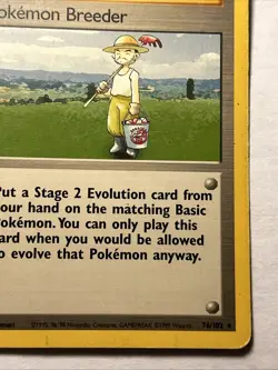 POKEMON TCG Pokemon Breeder 076/102 Base Set Unlimited Vintage Card Rare MP - Image 5