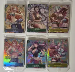 One Piece TCG Asia Exclusive Mini Tin Set Vol 2 Promos - 6 SEALED STAMPED Cards - Image 1