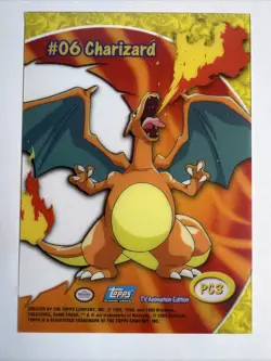 Charizard #06- Topps Pokemon PC3 TV Animation Clear Card - Image 2