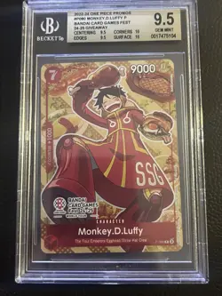 Bandai Card Games Fest 24-25 Monkey D Luffy P-080 One Piece Promo Low Pop Count! - Image 1