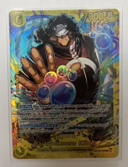 Bartholomew Kuma OP12-119 SCR Secret Rare One Piece Card - Image 1