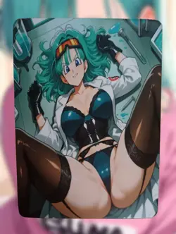 Bulma Dragon Ball Z Anime Waifu Sexy Goddess Doujin Lewd Hentai Card - Image 1