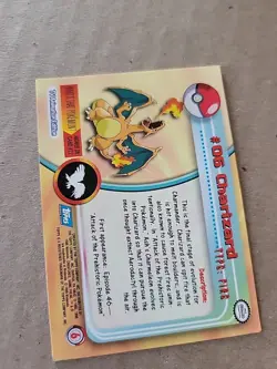 Reverse Holo Charmander And Regular Charizard Topps Blue Logo Pokemon Cards - Image 5