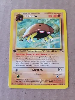 Lot Of 3 1 St Edition Kabuto Pokemon Cards - Image 4