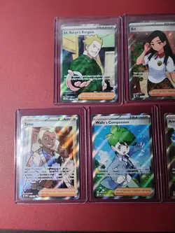 Pokemon TCG 7x Supporter Trainer Card Lot Full Art - Image 2