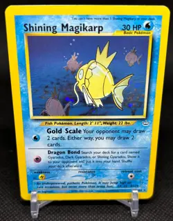 🔥 RARE Shining Magikarp - 66/64 Neo Revelation Holo Pokemon Card - Vintage NM - Image 1