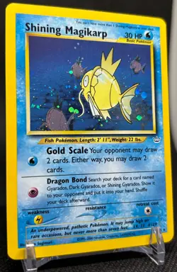 🔥 RARE Shining Magikarp - 66/64 Neo Revelation Holo Pokemon Card - Vintage NM - Image 2