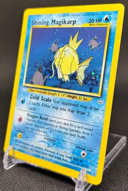 🔥 RARE Shining Magikarp - 66/64 Neo Revelation Holo Pokemon Card - Vintage NM - Image 3