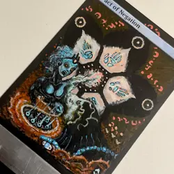 Pact of Negation (Altered) Hand-Painted MTG Card, 1/1 painting - Image 2