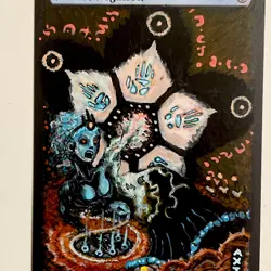 Pact of Negation (Altered) Hand-Painted MTG Card, 1/1 painting - Image 3