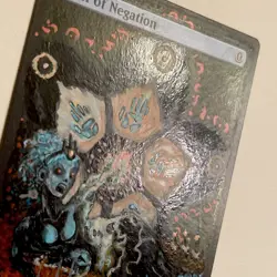 Pact of Negation (Altered) Hand-Painted MTG Card, 1/1 painting - Image 4