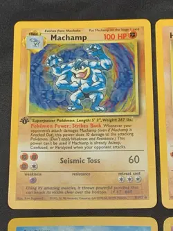 Vintage Holo Rare Pokemon Cards WOTC 1999 Base Set, Fossil, Jungle MP/HP Mewtwo - Image 2