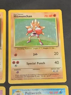 Vintage Holo Rare Pokemon Cards WOTC 1999 Base Set, Fossil, Jungle MP/HP Mewtwo - Image 4
