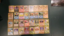 Lot Of 32 Vintage Pokemon Cards: Holos, Promos, First Edition, Mod Played - Image 1